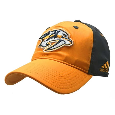 Adidas Mens Nashville Predators Coach Flex Fit Hat Baseball Cap NHL Hockey (S/M)