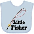 thumbnail image 3 of Inktastic Little Fisher Fishing Boys or Girls Baby Bib, 3 of 4