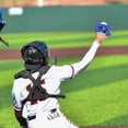 thumbnail image 6 of Uxcell Web Training Glove, 2 Pcs Mini Baseball Softball Training Glove Two-Finger Catchers Mitt for Golf-Sized Practice Balls, Blue-fitting (Hand-Eye Coordination/Ball Practice), 6 of 7