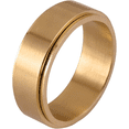 thumbnail image 2 of Anillos Hombre Giratorios, Anillo Anti Ansiedad de Acero Inoxidable Baño de Oro 18k, Xtellar color dorado, 2 of 4