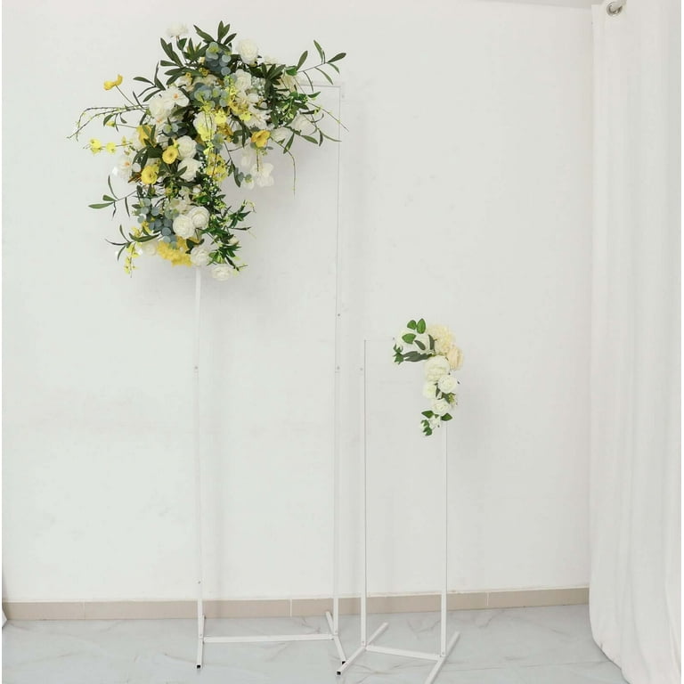 Efavormart Set of 4 | White Metal Wedding Flower Stands Efavormart Set of 4 | White Metal Wedding Flower Stands