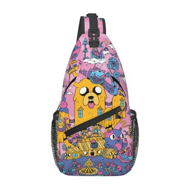 Adventure Time Sling Bag Crossbody Sling Backpack Chest Bag Daypack Purses Shoulder Bag For Women Men Travel Hiking