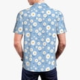 thumbnail image 5 of Rocae Daisies Flowers for Men's Short Sleeve Polo Shirt, Quick Drying Performance Moisture Wicking Sports Men's Golf Shirt Medium, 5 of 9