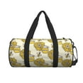 thumbnail image 2 of Easygdp Cartoon Honey Pot Bee Sunflower Travel Bag, Camping, Weekend, Carry On Overnight Duffel Bag with Shoulder Strap, 2 of 8