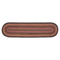 thumbnail image 6 of VHC Brands Heritage Farms, Braided Jute Table Runner, Oval, Red Black Tan. 13x36, 6 of 11