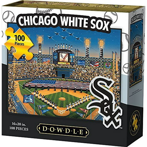 Casse-tête Dowdle Folk Art Chicago White Sox (100 pièces)