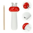 thumbnail image 3 of NIAIZEK Mushroom Shaped Yarn Knitter for Wool Projects, Handy French Style Knitting Tool, Compact 4.13x1.57x1.57in, 3 of 7