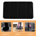 thumbnail image 3 of RUNROTOO 2Pcs Anti Slip Pad Black Car Dashboard Decorations for Home Use Office Desk, 3 of 8