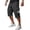 Gray -CV22, variant on Nestiefly Men's Casual Drawstring Capri Cargo Pants Multi Pockets, 3/4 Length Long Drawstring Breathable Stretch Elastic Waist for Summer Khaki M