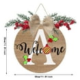 Christmas Front Door Decor Individual Christmas Sign Last Name Year