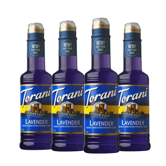 Torani Sugar Free Lavender Flavor Syrup, 12.7 Oz, 4 Count