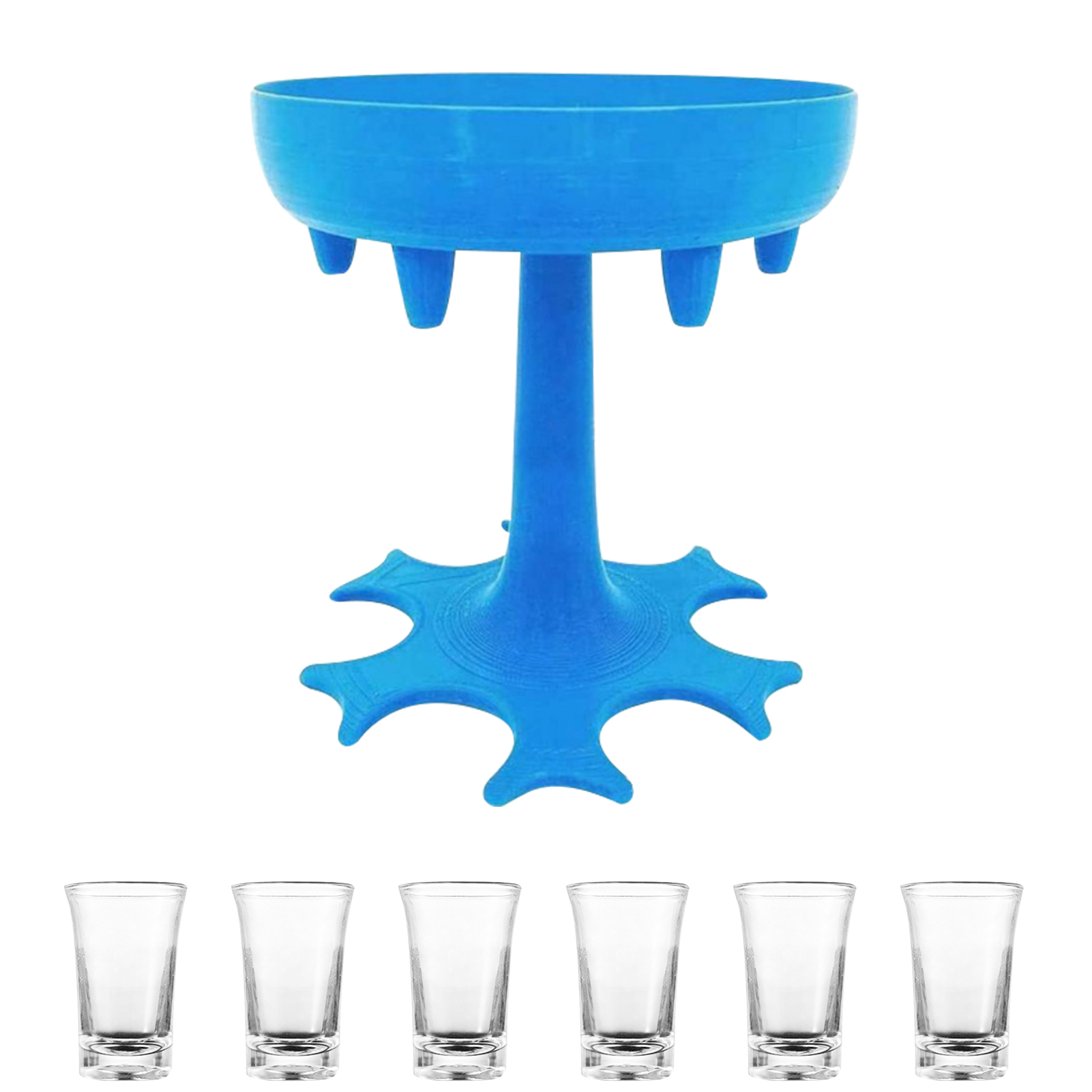 JuLam 6 Shot Glass Dispenser and Holder Detachable Wine Glass Dispenser