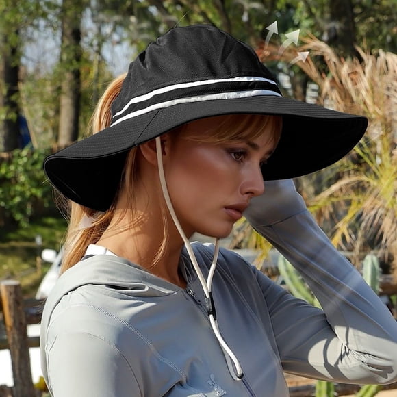 Chapeau de Soleil pour Hommes et Femmes avec Grand Bord Style Pêcheur d'Été Respirant pour Loisirs Extérieurs et Usage Quotidien Décontracté