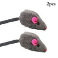 thumbnail image 1 of 2PCS Mice Cat Toy Realistic Fake Rabbit Fur Pet Training Toy Cat Bite Toy, 1 of 10