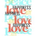 thumbnail image 2 of Velasquez, Deborah 12x14 White Modern Wood Framed Museum Art Print Titled - Peace-Love-Joy III, 2 of 4