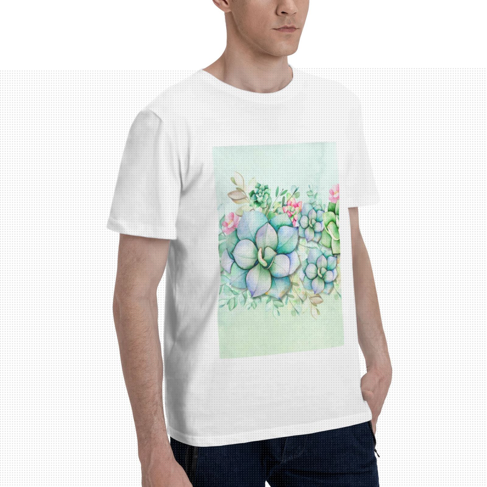 thumbnail image 2 of Bingfone Succulent Men'S Loose Fit Short-Sleeve Pocket T-Shirt, 2 of 7