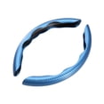 thumbnail image 2 of funtasica Carbon Fiber Steering Wheel Cover Protector Universal Fit 38cm Blue, 2 of 9