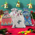 thumbnail image 3 of Printed Drawstring Burlap Bag Linen Handmade Soap Jewelry Ba g Burlap Gift, 3 of 8