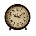 thumbnail image 5 of Mute Clock Tabletop Gold Decor Home Digital Wall Clocks Travel, 5 of 8