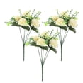 thumbnail image 1 of Ramo de 3 hortensias artificiales: hortensias artificiales realistas para sala de estar, oficina, centros de mesa de boda y arreglos florales DIY., 1 of 6