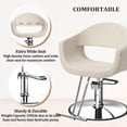thumbnail image 4 of UBesGoo Barber Chair, Heavy Duty Hydraulic Salon Styling Chair, 360° Swivel with Footrest, Light Khaki, 4 of 8