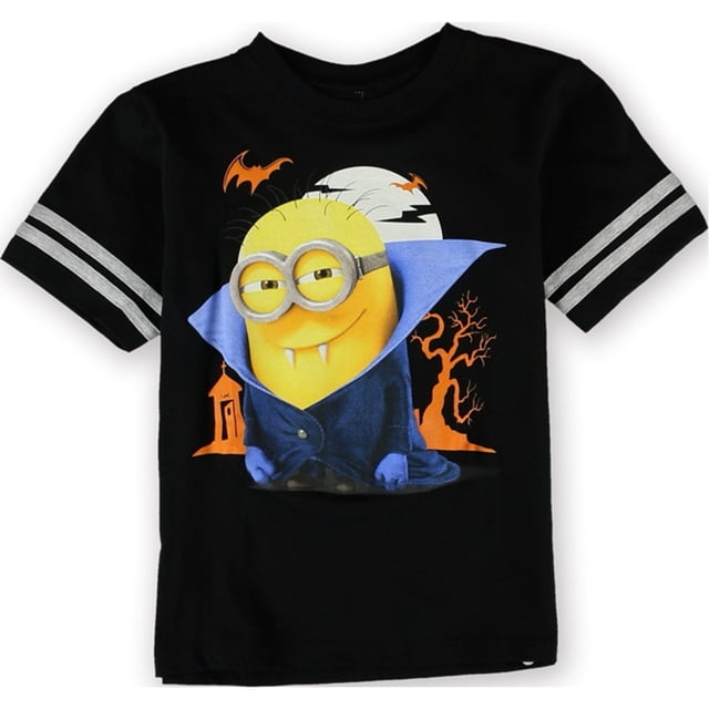 Minions Boys Halloween Vamp Camiseta gráfica, Negro, S (7) Minions Camiseta gráfica