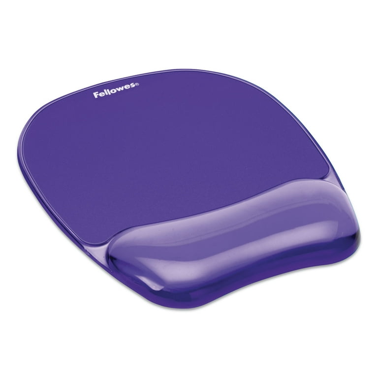 Gel Crystals Mouse Pad with Wrist Rest, 7.87 x 9.18, Purple Gel Crystals Mouse Pad with Wrist Rest, 7.87 x 9.18, Purple
