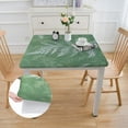 thumbnail image 2 of HAOXIT Square Fitted with Backing Elastic Edge Design Table Cover Oil-Proof Table Cloth Stain-Resistant Wipeable for Square Table white, 2 of 7