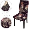 thumbnail image 5 of Dining Chair Covers Set of 4 Stretch Spandex Removable Washable Vintage Tower Kitchen Chair Protector Slipcovers for Living Room,Ceremony,Restaurant,Party, 5 of 6