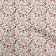 thumbnail image 1 of oneOone Cotton Silk Red Fabric Water Color Sewing Craft Projects Fabric Prints By Yard 42 Inch Wide, 1 of 4