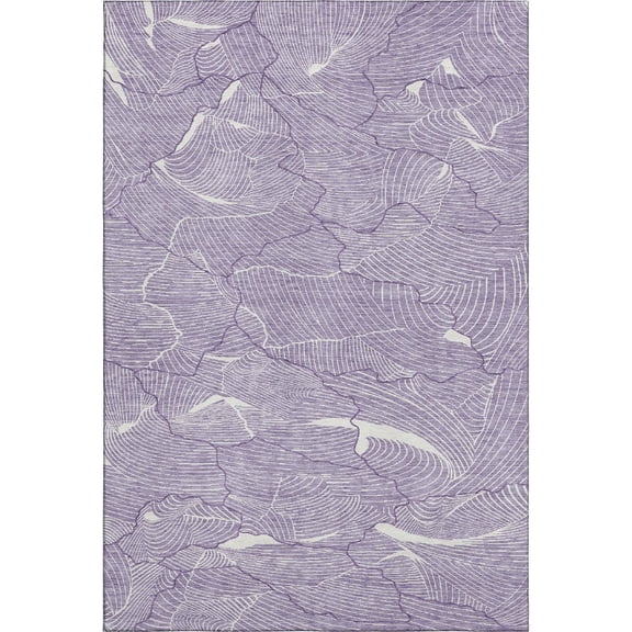 Dalyn Rugs Premium Machine Washable Mayfield AMF1048 Purple 8' x 10' Rug