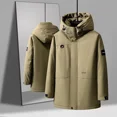 thumbnail image 4 of Nueva chaqueta de plumón de longitud media de invierno para hombre, chaqueta gruesa de plumón de pato blanco con capucha informal a la moda para hombre, abrigo nuevo, 4 of 5