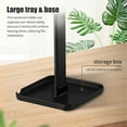 thumbnail image 3 of Linyer Multifunctional Headphone Stand Desktop Display Holder for Tablet Mount ABS Detachable Gamer Support Bracket for Home Storage Black, 3 of 9