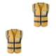 thumbnail image 4 of Jumpingount Chaleco reflectante premium Seguridad Chaleco impermeable sin mangas Amarillo XXL Type6, 4 of 6