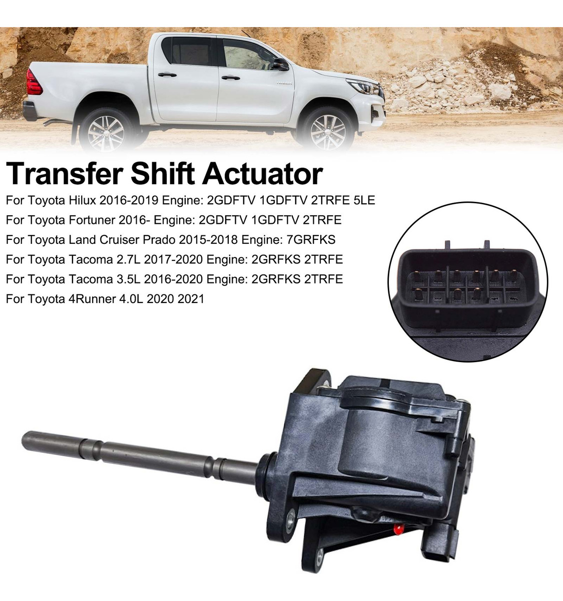 Applicable to Transfer Case Shift Actuator for Toyota Tacoma 16-20
