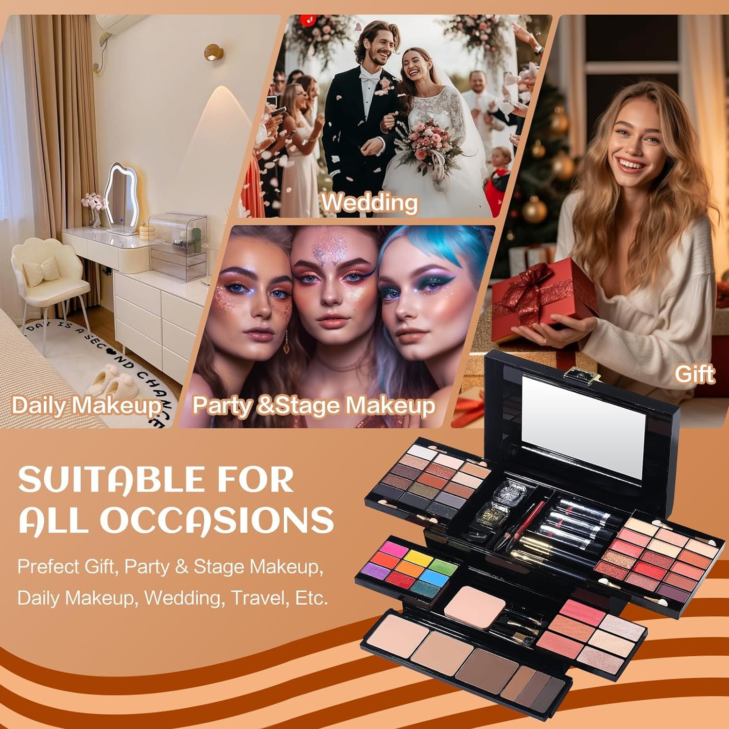Miss Rose 58 Colors Professional Makeup Kit For Women photo 6