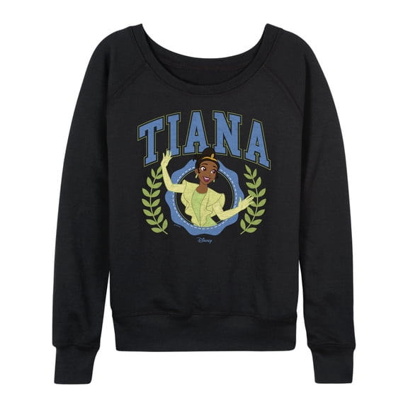 Disney - Tiana Collegiate - Women's French Terry Long Sleeve Pullover