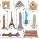 thumbnail image 4 of 10 Uds. Edificios Emblemáticos Modelo en Miniatura Mini Estatua de Construcción Simulada para, 4 of 9