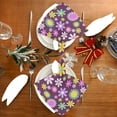 thumbnail image 4 of GZHJMY Floral Daisy Pattern Napkins Reusable Washable Cloth Napkins Set of 4, Soft Comfortable Dinner Napkins for Family Weddings Holiday Party 20 X 20 Inch Washcloths, 4 of 7
