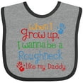 thumbnail image 3 of Inktastic Future Oil Rig Roughneck Like Daddy Boys Baby Bib, 3 of 4