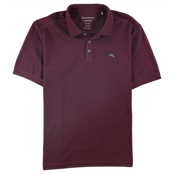 Tommy Bahama Mens Emfielder Rugby Polo, Pink And Purple Rugby Shirt
