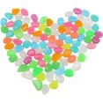 thumbnail image 1 of 100Pcs Glow in The Dark Pebbles Outdoor Decor Glow Decorative Stones Rocks Pebbles Artificial Fish Tank Decorative Rocks for Aquarium Garden Fish Tank, 1 of 9