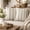Olive, variant on Fennco Styles Beige and Cream Striped Filled Throw Pillow 18" X 18" - Textured Vertical Stripe Farmhouse Decorative Cushion for Couch, Bed, Living Room Décor, 2-Pack