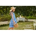 thumbnail image 6 of Arshiner Girls Spring Floral Dress Girls Flutter Sleeve Summer Dress 10-12 Years, 6 of 6