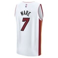 thumbnail image 3 of Men's Fanatics Kel'el Ware White Miami Heat Fast Break Replica Player Jersey - Association Edition, 3 of 3
