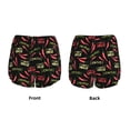 thumbnail image 5 of Lsque Red Chili Printed Women's Running Shorts with Liner Pockets,Elastic Quick Dry Workout Athletic Gym Yoga Shorts,Womens High Waist Shorts-X-Large, 5 of 9