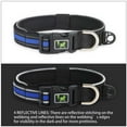 thumbnail image 4 of Gustave Reflective Dog Collar and Leash Set Adjustable Neoprene Padded Pet Collar Leash with Safety Locking Buckle & Comfortable Handles for Small Medium Large Dogs Walking Training "Blue, S", 4 of 8