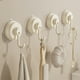 thumbnail image 2 of Gancho con ventosa, ganchos de pared sin taladro, percha telescópica ajustable para baño, cocina, azulejos, vidrio, gancho de almacenamiento plegable con adhesivo fuerte, blanco y gris, 2 of 6
