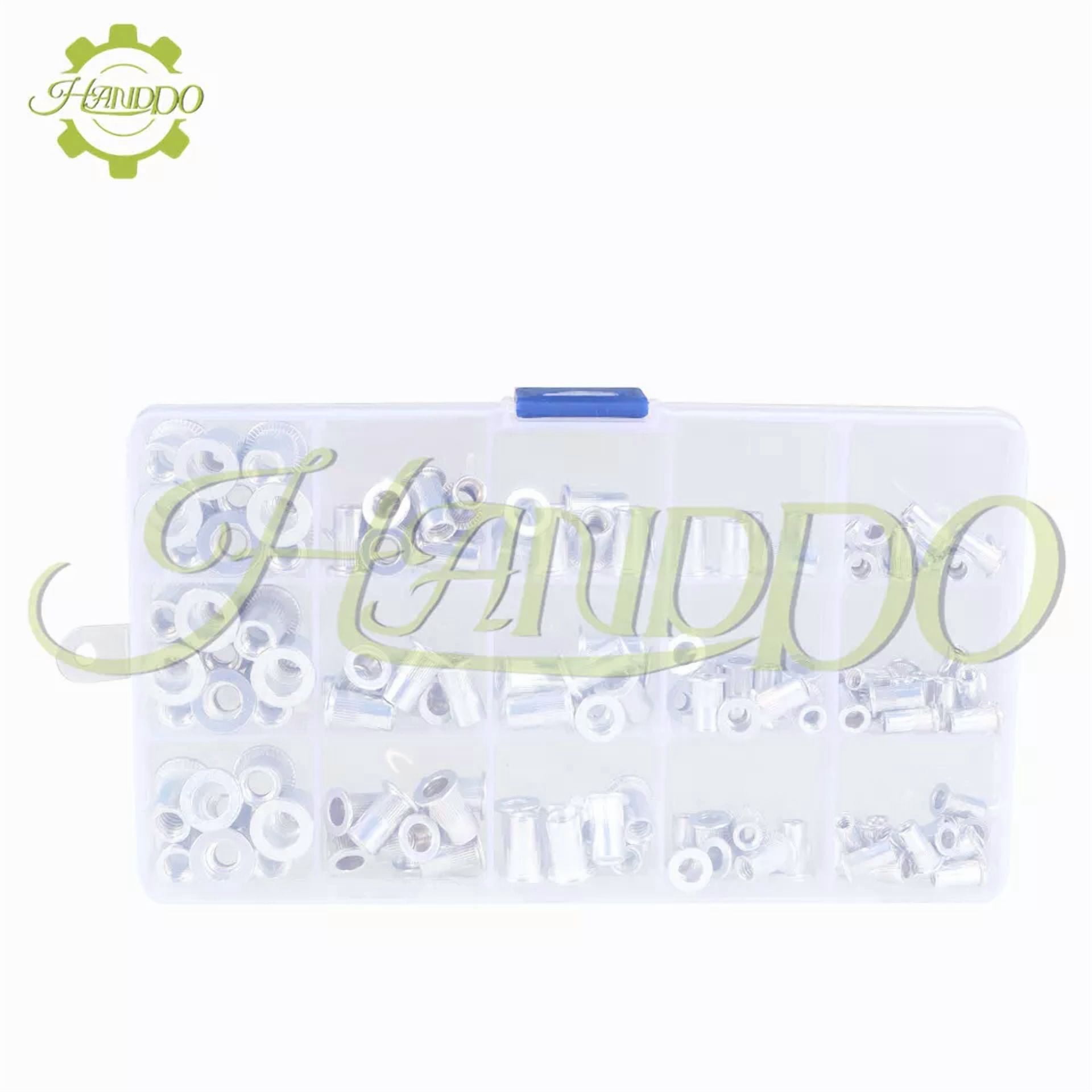 CIRCLE- Aluminum Rivet Nut Kit Rivnut Nutsert Standard Inch Sae Imperial 150 Pcs