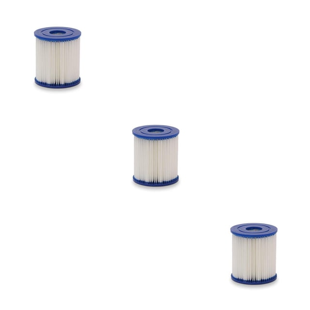 bedienty Recharge de Filtre de Piscine Gonflable Spa Portable Pompe Filtres Système de Filtration Réparation Entretien Pièces de Rechange Type I 3Ensemble